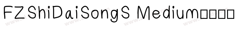 FZShiDaiSongS Medium字体转换
